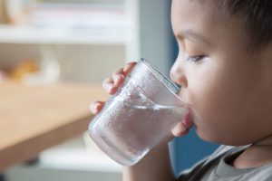 Child drinking water